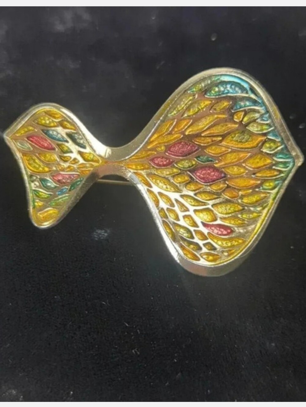 Vintage 50s Abstract Angelfish Brooch